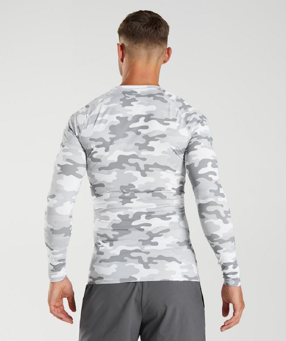 Long Sleeve Męskie Gymshark Element Baselayer Top Głęboka Szare | PL 3642HAP